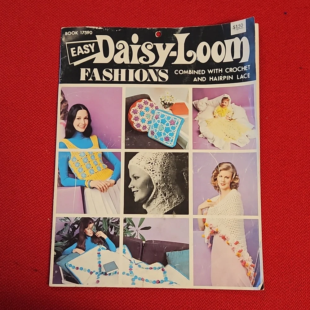 2 vintage crochet pattern instruction booklets 60s 70s granny squares shrink